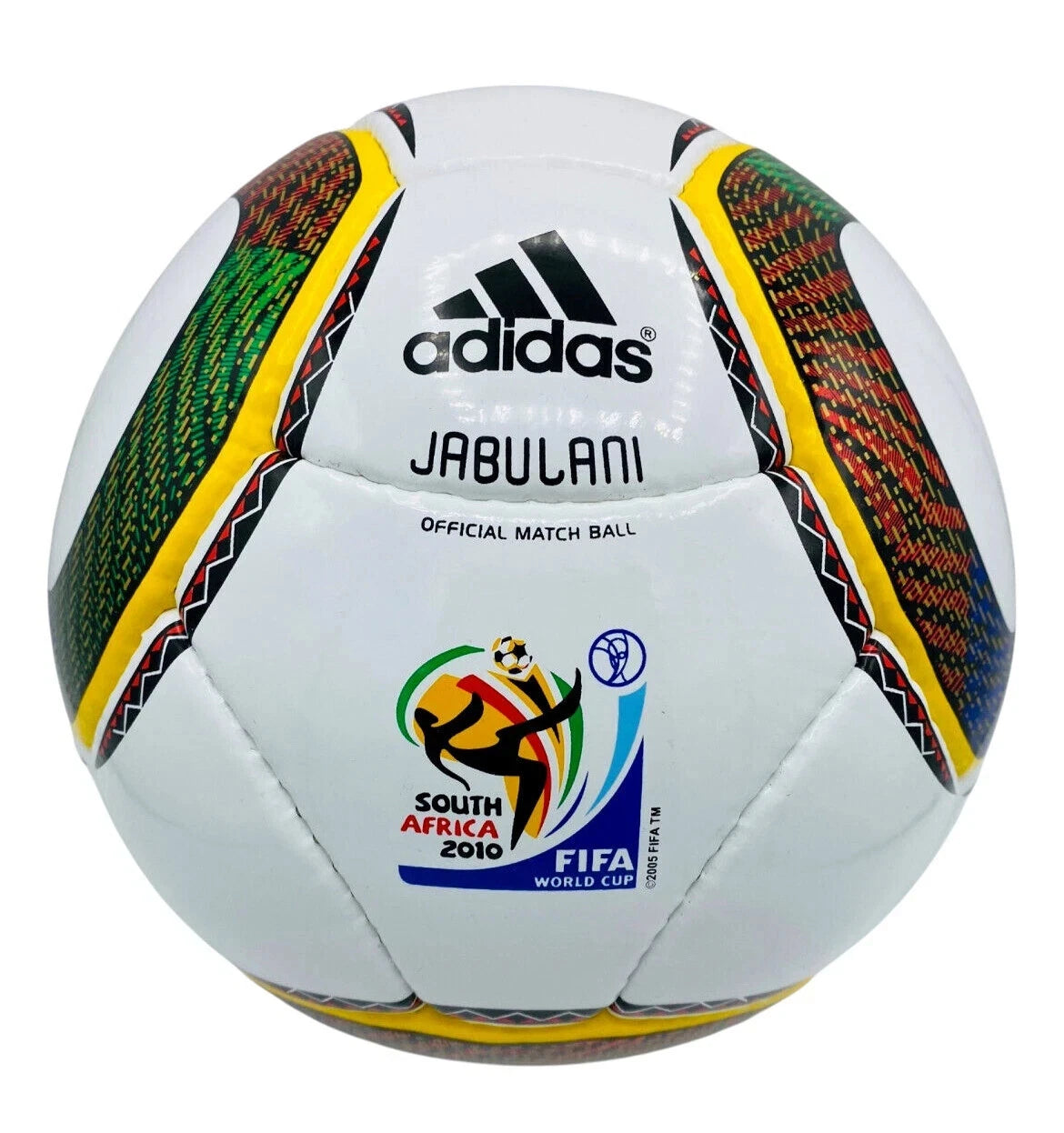 Adidas Jabulani Football Size 5 World Cup 2010 Soccer Ball White Multicolor