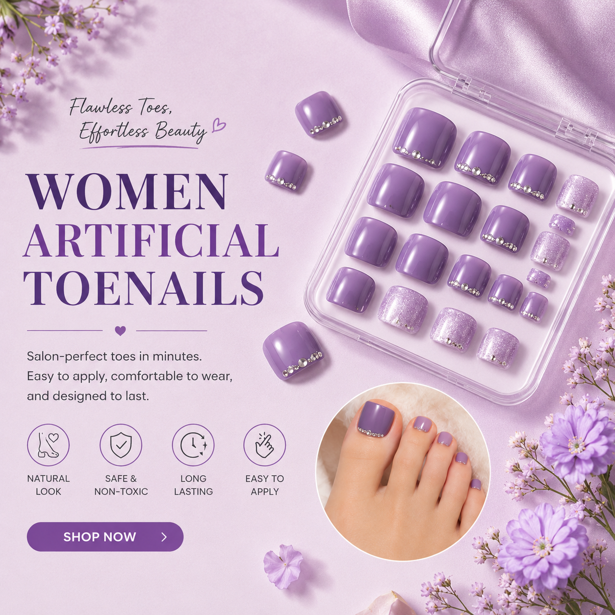 Women Artificial Toenails
