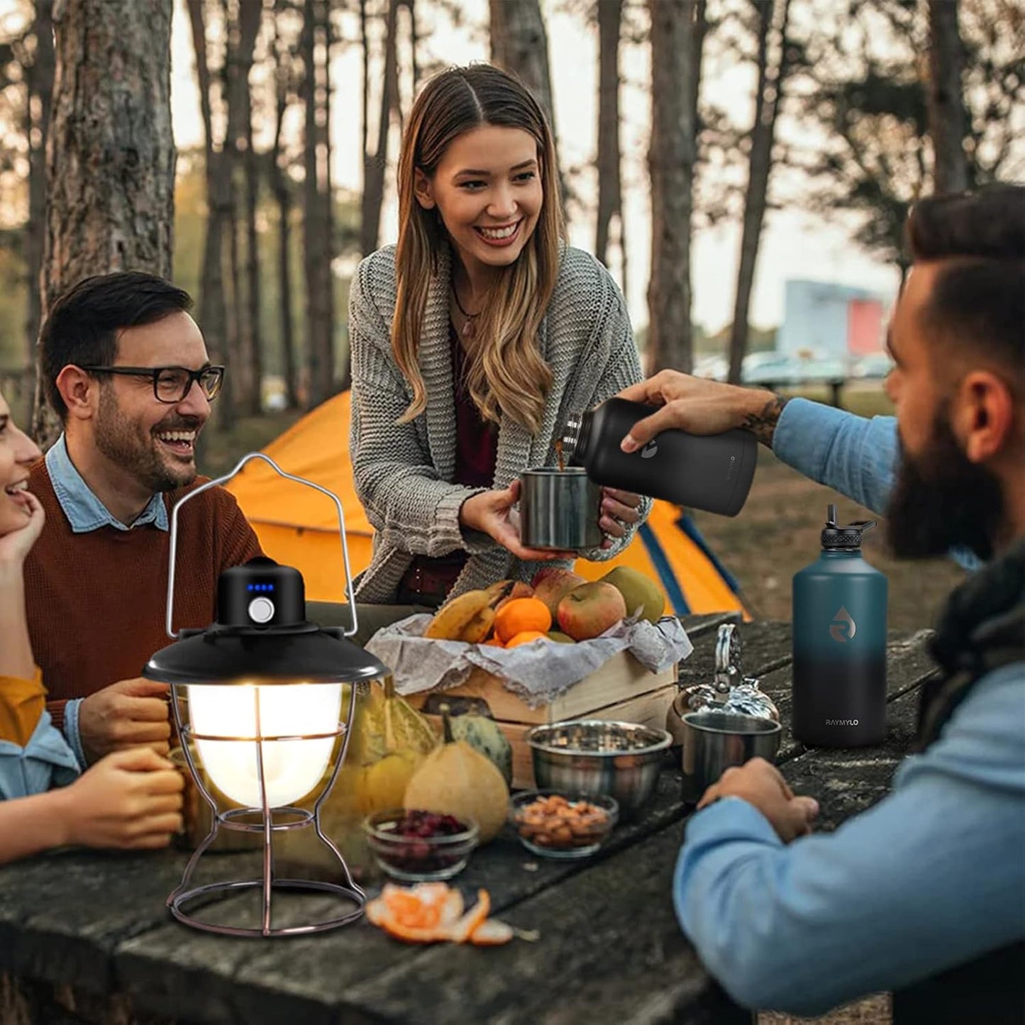 64 Oz Insulated Water Bottle | Triple-Wall Stainless Steel Half-Gallon Flask with Straw Lid & Handle