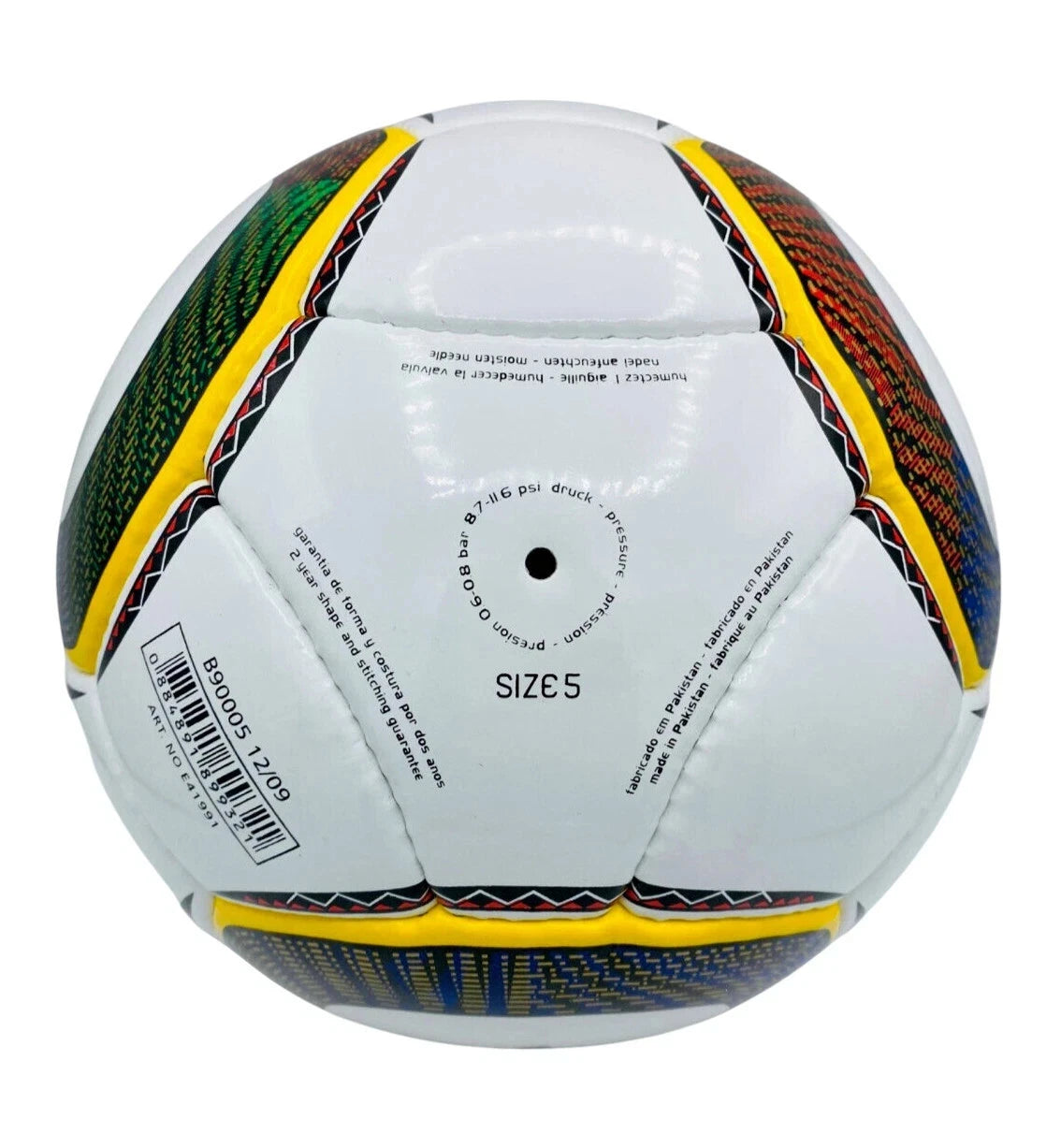 Adidas Jabulani Football Size 5 World Cup 2010 Soccer Ball White Multicolor