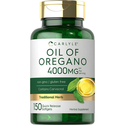 Carlyle Oregano Oil Supplement – 150 Softgels | Non-GMO & Gluten-Free