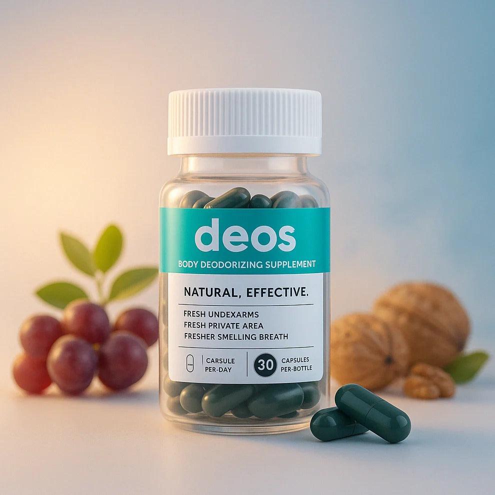 DEOS® Internal Deodorant Supplement – 30 Capsules | Natural Odor Support
