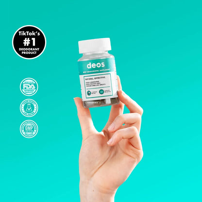 DEOS® Internal Deodorant Supplement – 30 Capsules | Natural Odor Support