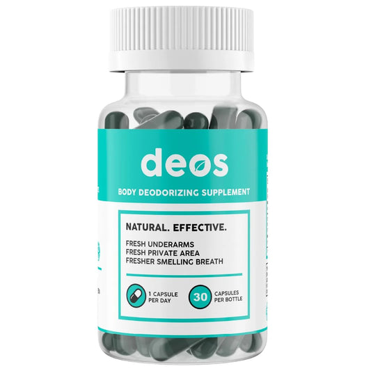 DEOS® Internal Deodorant Supplement – 30 Capsules | Natural Odor Support