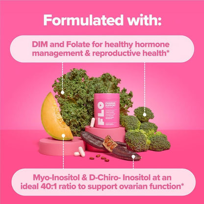 FLO Ovarian for Cycle Regularity — Myo & D-Chiro Inositol | 30-Day Supply