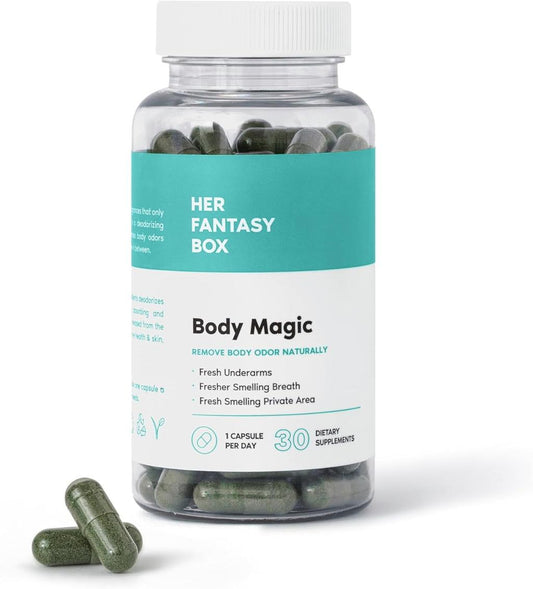 Her Fantasy Box Body Magic Chlorophyll Capsules – 30 Vegan Capsules