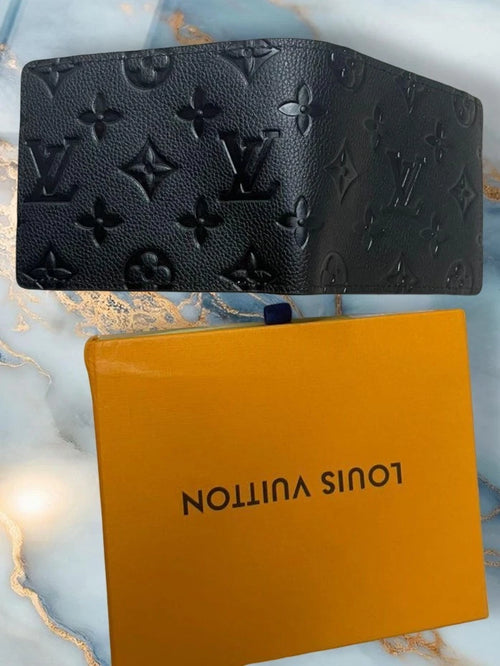 Louis Vuitton Multiple Wallet Black Monogram Leather (Bifold)