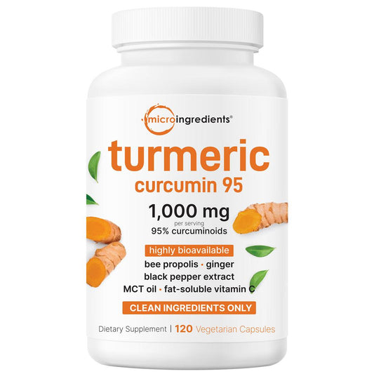 Micro Ingredients Turmeric Curcumin 1000mg – 120 Capsules