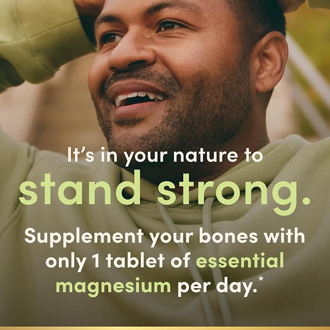 Nature's Bounty Magnesium 500mg Tablets – 200 Count | Daily Mineral Supplement