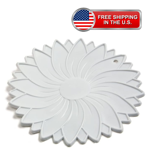 Non-Slip Jar Opener for Kitchen | Rubber Grip Lid Opener Tool White