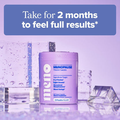 O Positiv MENO Menopause Support — Hot Flash & Night Sweats Support | 60-Day Supply