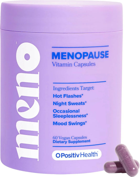 O Positiv MENO Menopause Support — Hot Flash & Night Sweats Support | 60-Day Supply