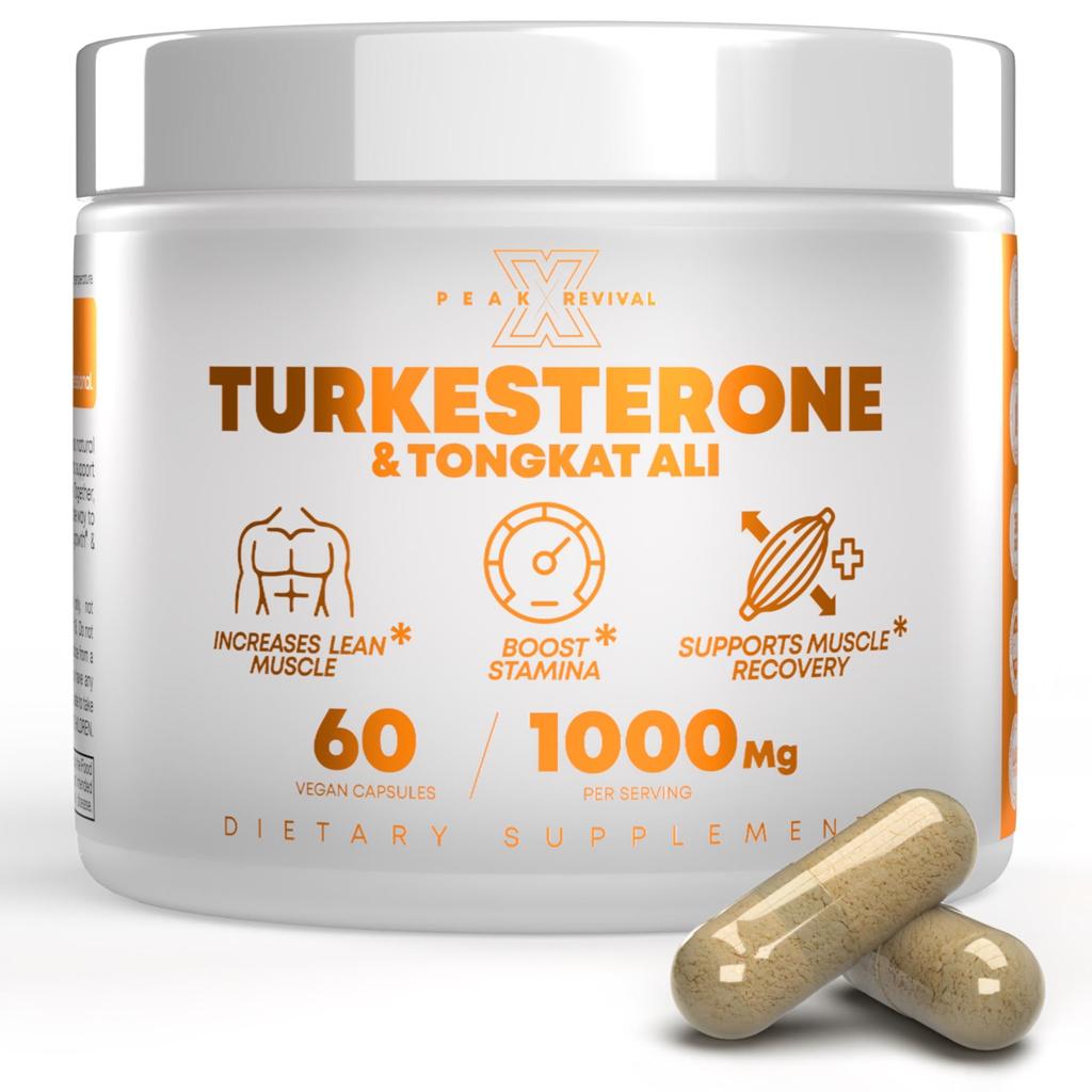 Peak Revival-X Turkesterone + Tongkat Ali Supplement – 60 Capsules