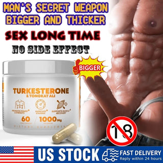 Peak Revival-X Turkesterone + Tongkat Ali 60 Capsules | USA Made Botanical Dietary Supplement