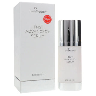 SkinMedica TNS Advanced+ Serum bottle and packaging on a white background