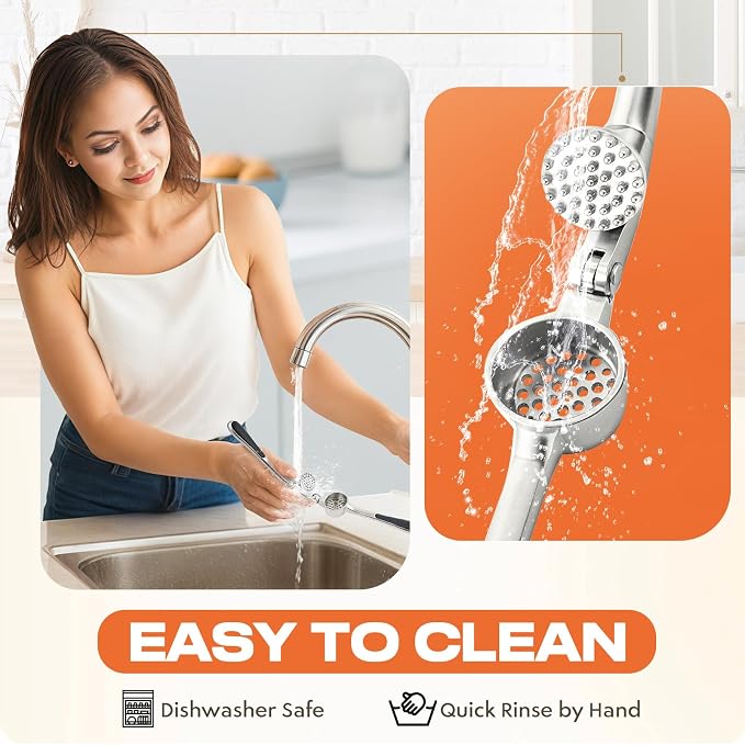Stainless Steel Garlic Press Crusher with Peeler & Cleaning Brush | Garlic Mincer Tool