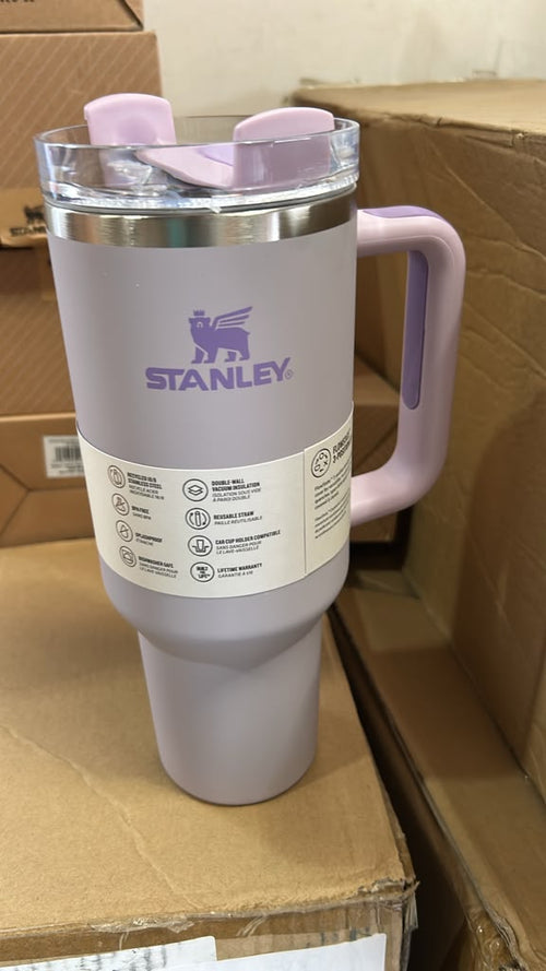 Stanley Quencher H2.0 Tumbler 40 oz – Lavender Purple Insulated Travel Cup with Handle & Lid
