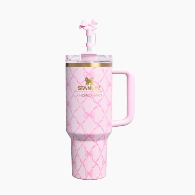 Stanley x LoveShackFancy Quencher H2.0 40oz Baby Bow Pink Peppermint