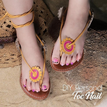 Teenitor White Press on Toenails for Women with Nail Glue, 120pcs White Toe Nail Press ons Acrylic Toenail Kit, Toe Nail Tips Square, Fake Toe Nails Glue on Toe, False Toenails for Missing Toenail