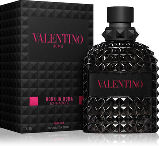 Valentino perfume bottle and packaging on a white background