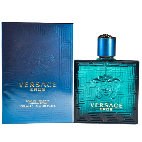 Versace Eros Eau de Toilette 100ml / 3.4 oz for Men — Fresh Woody Aromatic Fragrance