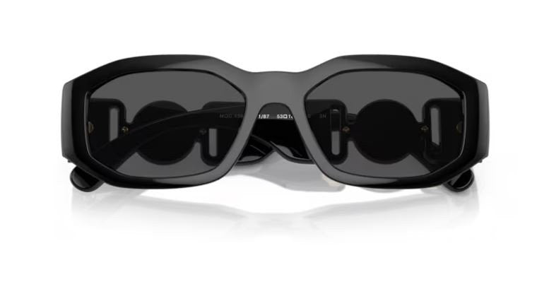 Versace VE4361 GB1/87 53mm Unisex Black Sunglasses Gray Non-Polarized Lenses