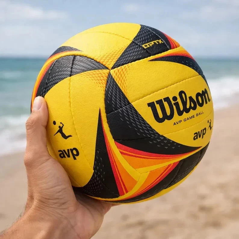 Wilson AVP OPTX Beach Volleyball Ball Yellow Black Official Size WTH00020XAVP