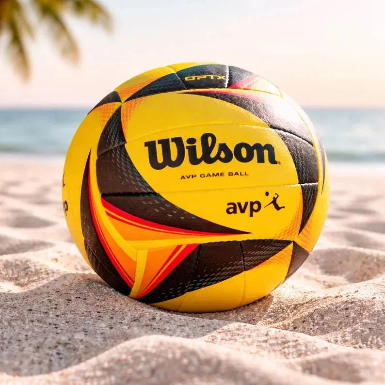 Wilson AVP OPTX Beach Volleyball Ball Yellow Black Official Size WTH00020XAVP