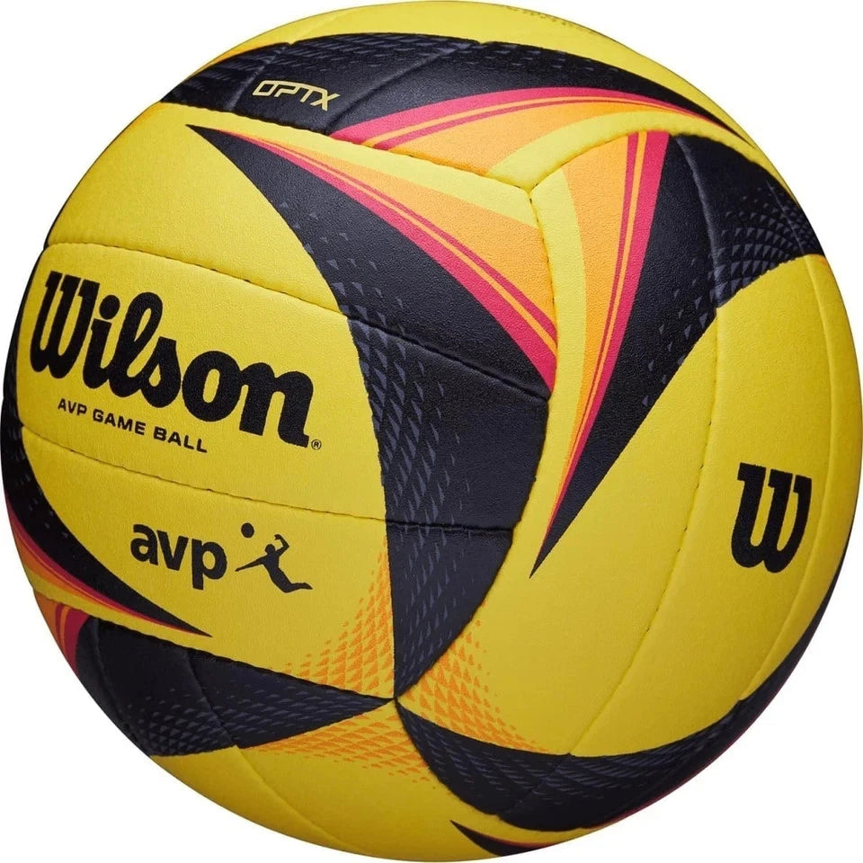 Wilson AVP OPTX Beach Volleyball Ball Yellow Black Official Size WTH00020XAVP