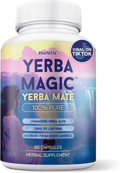 Yerba Magic Yerba Mate Capsules — 60 Count | 75mg Natural Caffeine