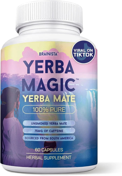 Yerba Magic Yerba Mate Capsules — 60 Count | 75mg Natural Caffeine