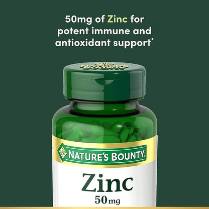Zinc 50mg Dietary Supplement – 250 Tablets | Daily Mineral Support