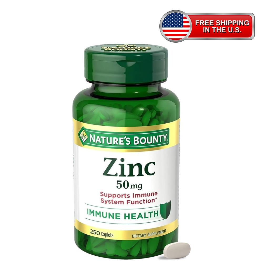 Zinc 50mg Dietary Supplement – 250 Tablets | Daily Mineral Support
